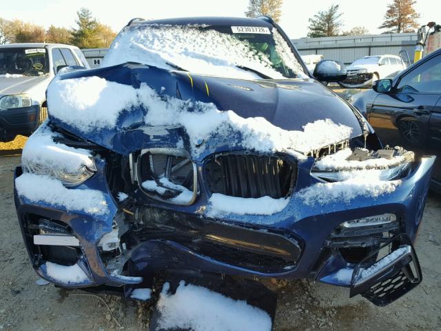 5UXTS3C50J0Y94470 - 2018 BMW X3 XDRIVE3 BLUE photo 9