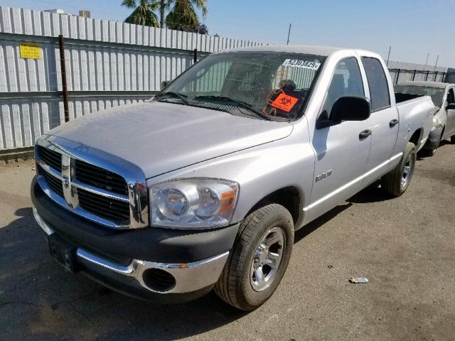 1D7HA18N48S577383 - 2008 DODGE RAM 1500 S SILVER photo 2