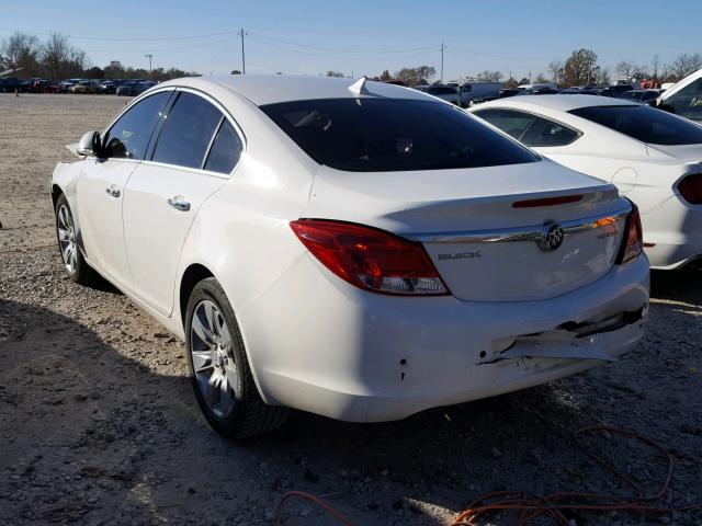 2G4GS5EK3C9188275 - 2012 BUICK REGAL PREM WHITE photo 3