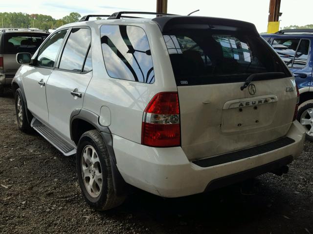 2HNYD18642H500709 - 2002 ACURA MDX TOURIN WHITE photo 3