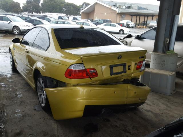 WBSBL934X4PN57264 - 2004 BMW M3 YELLOW photo 3