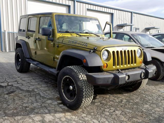 1J8GA59137L136600 - 2007 JEEP WRANGLER S GREEN photo 1