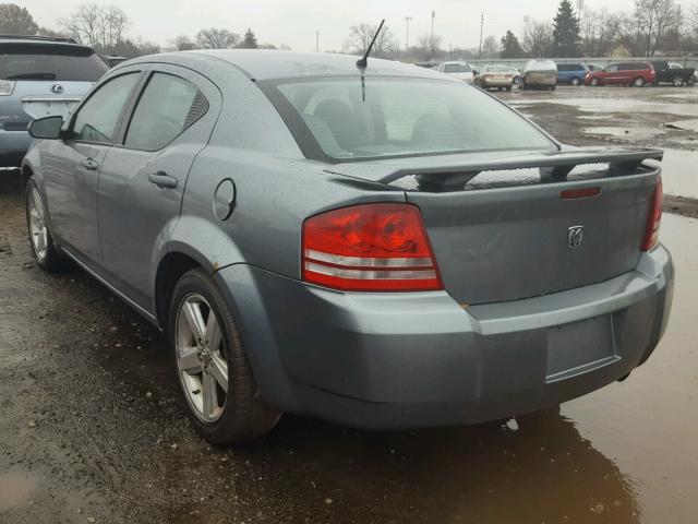 1B3LC56R28N620159 - 2008 DODGE AVENGER SX GRAY photo 3