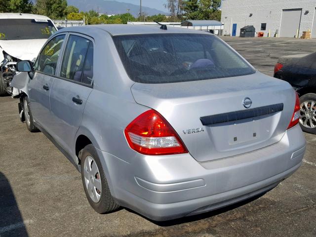 3N1CC11E69L479810 - 2009 NISSAN VERSA S SILVER photo 3