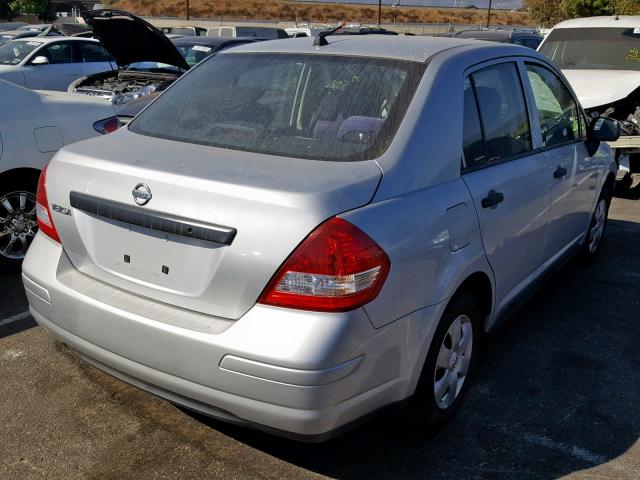 3N1CC11E69L479810 - 2009 NISSAN VERSA S SILVER photo 4