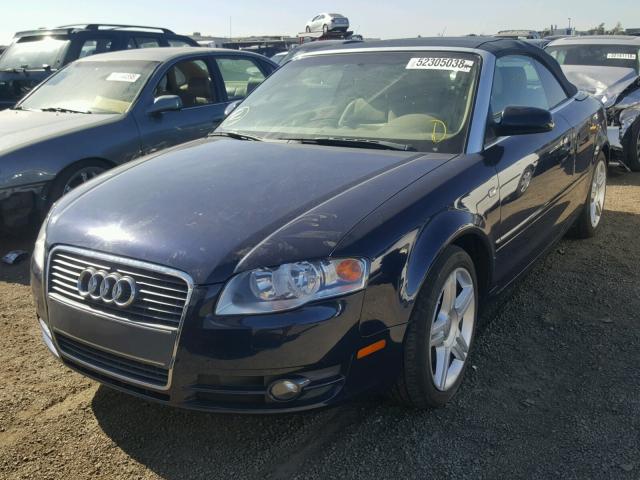 WAUAF48H07K032396 - 2007 AUDI A4 2.0T CA BLUE photo 2