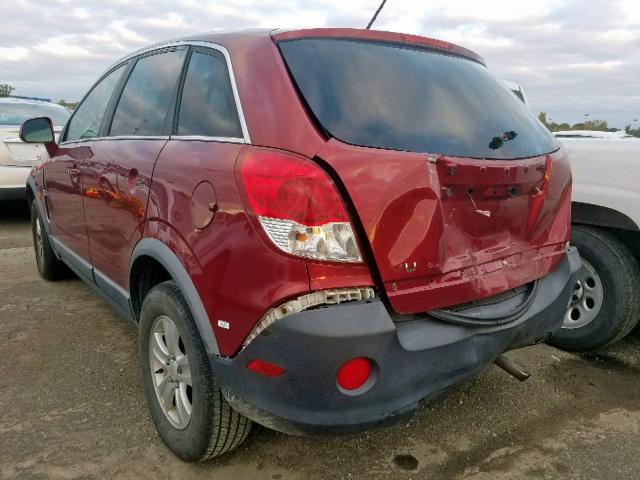 3GSCL33P28S575417 - 2008 SATURN VUE XE RED photo 3