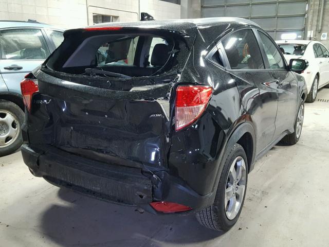 3CZRU6H73HM713235 - 2017 HONDA HR-V EXL BLACK photo 4