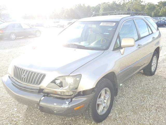 JT6HF10U0X0084042 - 1999 LEXUS RX 300 TAN photo 2