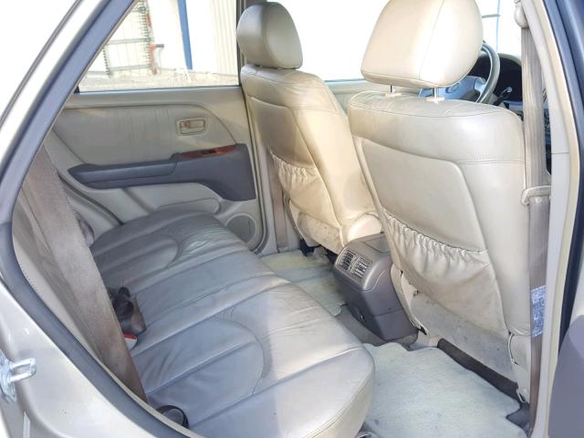 JT6HF10U0X0084042 - 1999 LEXUS RX 300 TAN photo 6