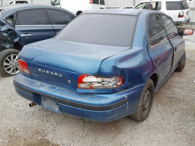 JF1GC2243RK533615 - 1994 SUBARU IMPREZA L GREEN photo 4