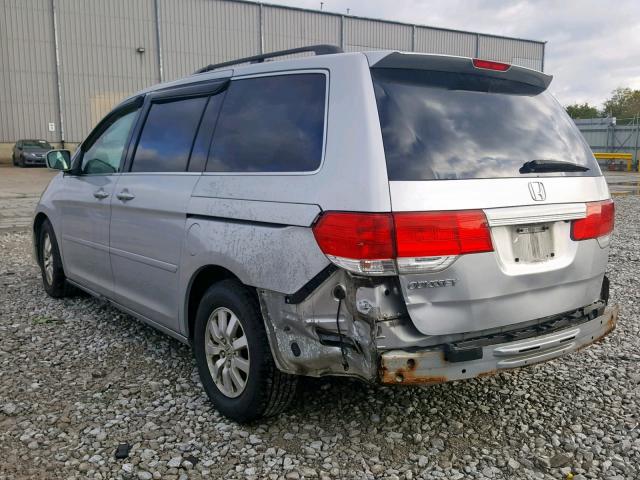 5FNRL3H64AB068703 - 2010 HONDA ODYSSEY EX GRAY photo 3