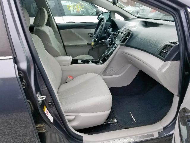 4T3ZA3BB5DU066758 - 2013 TOYOTA VENZA LE GRAY photo 5