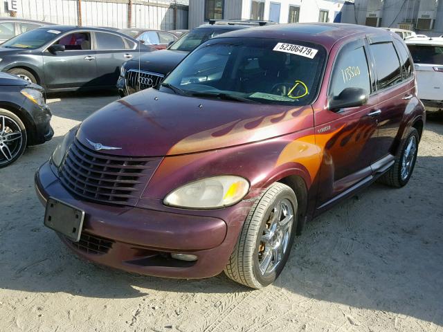 3C8FY78G23T647406 - 2003 CHRYSLER PT CRUISER MAROON photo 2