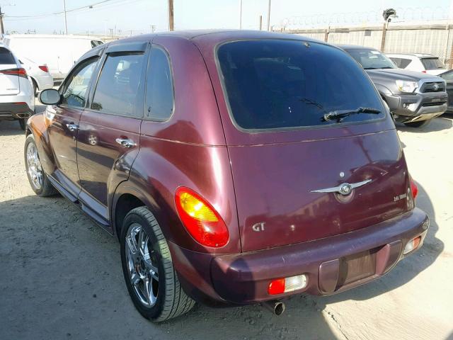 3C8FY78G23T647406 - 2003 CHRYSLER PT CRUISER MAROON photo 3