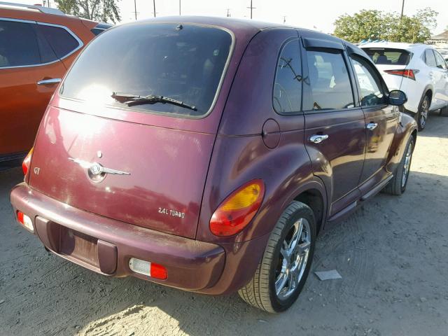 3C8FY78G23T647406 - 2003 CHRYSLER PT CRUISER MAROON photo 4