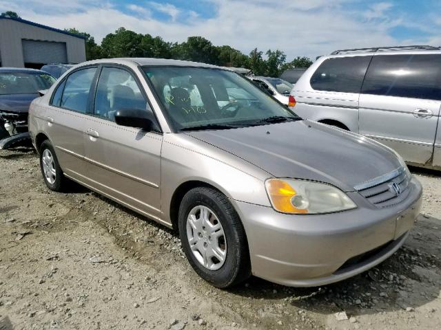 2HGES16592H546711 - 2002 HONDA CIVIC LX TAN photo 1