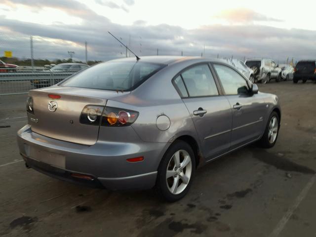 JM1BK323841213886 - 2004 MAZDA 3 S GRAY photo 4