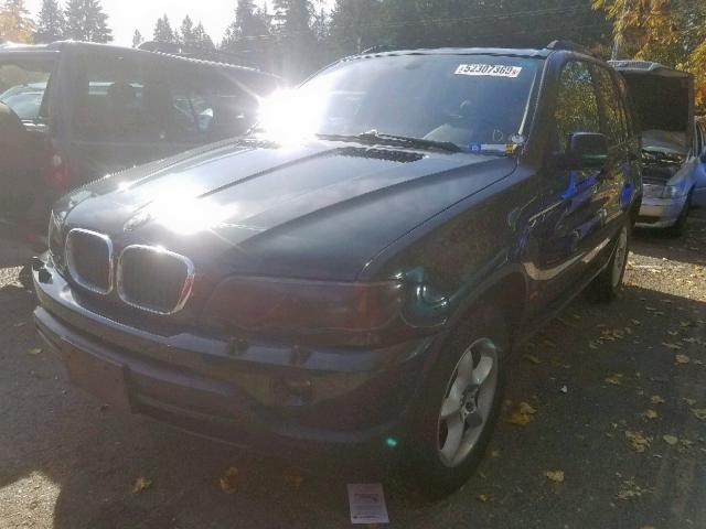 WBAFA53541LM79953 - 2001 BMW X5 3.0I GREEN photo 2