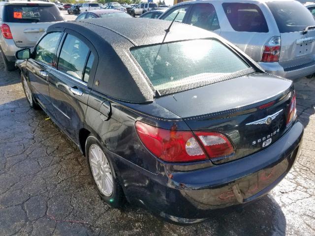 1C3LC56K67N508856 - 2007 CHRYSLER SEBRING TO BLACK photo 3