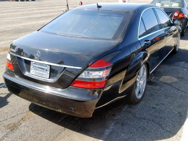 WDDNG71XX7A122526 - 2007 MERCEDES-BENZ S 550 BLACK photo 4