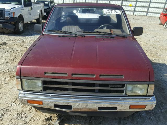 1N6ND11S3KC405803 - 1989 NISSAN D21 SHORT BURGUNDY photo 9