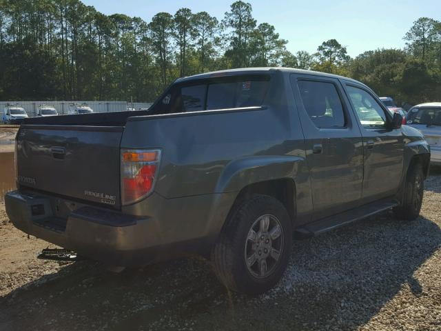 2HJYK16506H534041 - 2006 HONDA RIDGELINE GREEN photo 4