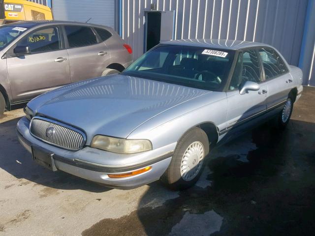 1G4HP52K8VH575574 - 1997 BUICK LESABRE CU BLUE photo 2