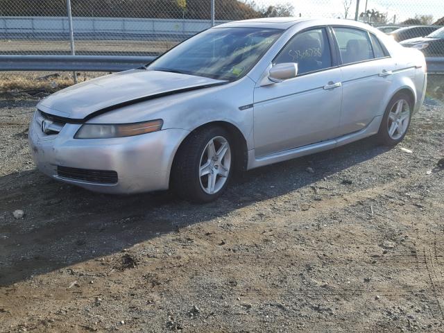 19UUA66285A008845 - 2005 ACURA TL SILVER photo 2