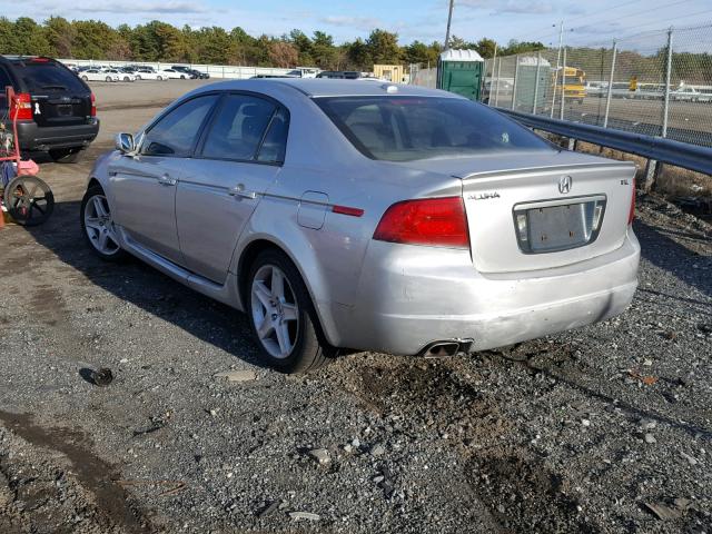 19UUA66285A008845 - 2005 ACURA TL SILVER photo 3