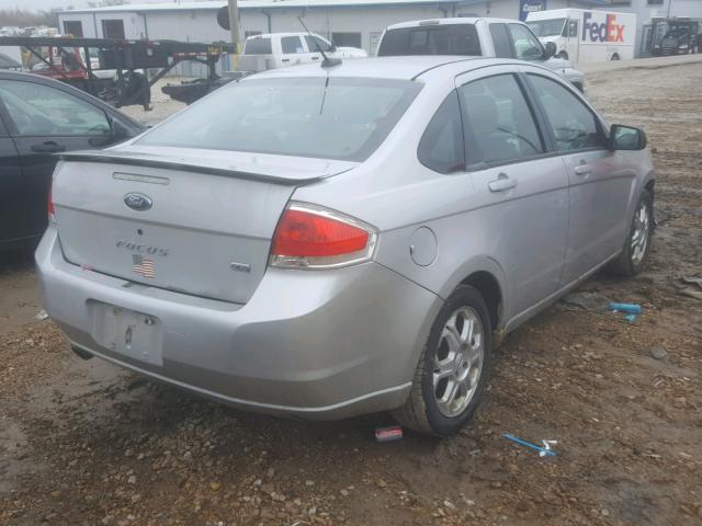 1FAHP36N99W214276 - 2009 FORD FOCUS SES SILVER photo 4