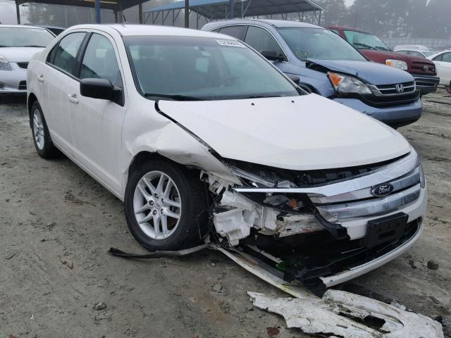 3FAHP0GA5CR325217 - 2012 FORD FUSION S WHITE photo 1