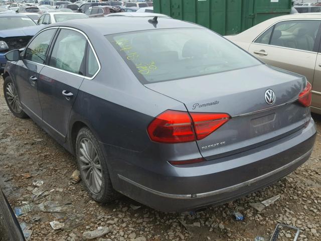 1VWBS7A38GC007224 - 2016 VOLKSWAGEN PASSAT SE GRAY photo 3