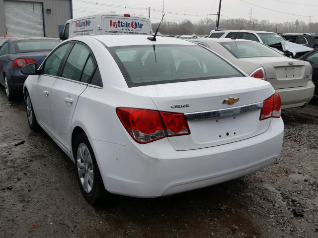 1G1PC5SH3C7317328 - 2012 CHEVROLET CRUZE LS WHITE photo 3