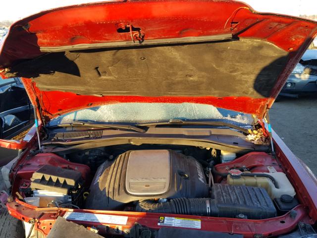 2C3KA63H07H683645 - 2007 CHRYSLER 300C RED photo 7