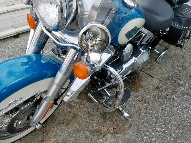 1HD1BWB121Y042954 - 2001 HARLEY-DAVIDSON FLSTCI BLUE photo 9