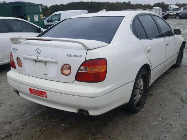 JT8BH68XXY0024371 - 2000 LEXUS GS 400 WHITE photo 4