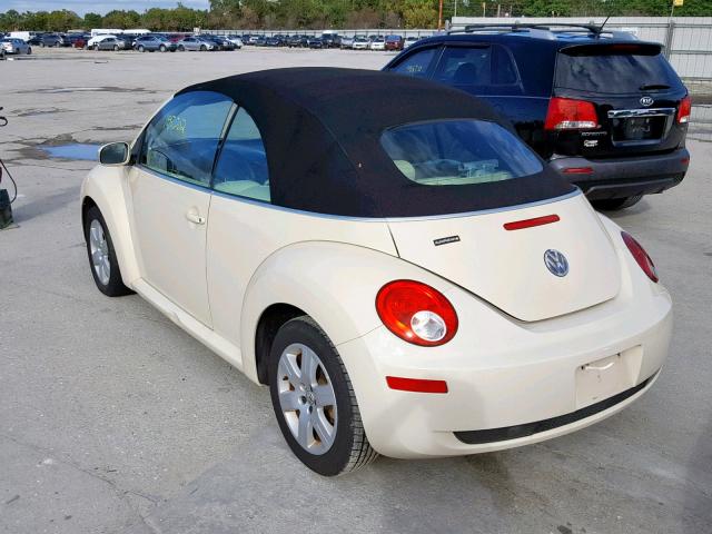 3VWRF31Y57M408610 - 2007 VOLKSWAGEN NEW BEETLE WHITE photo 3