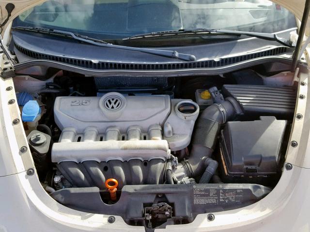 3VWRF31Y57M408610 - 2007 VOLKSWAGEN NEW BEETLE WHITE photo 7