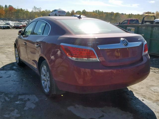 1G4GD5EG1AF312098 - 2010 BUICK LACROSSE C RED photo 3