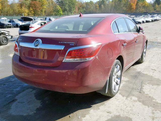 1G4GD5EG1AF312098 - 2010 BUICK LACROSSE C RED photo 4