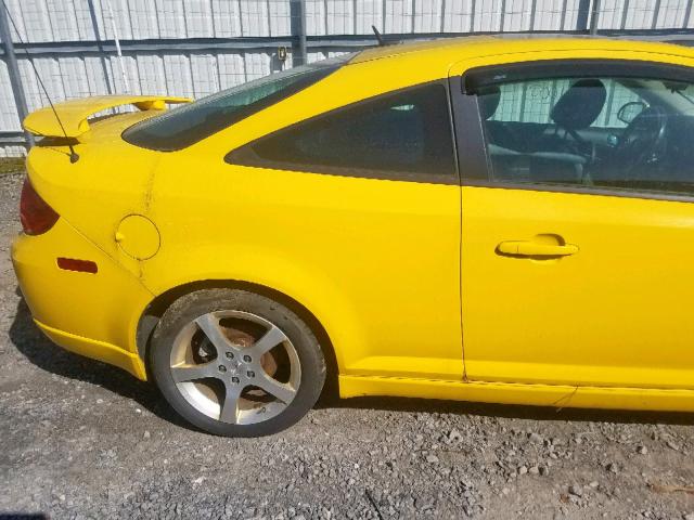 1G2AN18B587188295 - 2008 PONTIAC G5 GT YELLOW photo 9