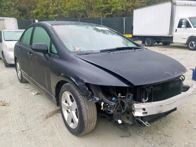 1HGFA16896L136324 - 2006 HONDA CIVIC EX BLACK photo 1