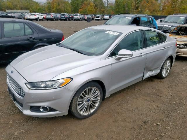 3FA6P0H95DR219654 - 2013 FORD FUSION SE GRAY photo 2