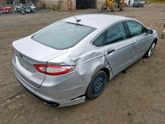 3FA6P0H95DR219654 - 2013 FORD FUSION SE GRAY photo 4