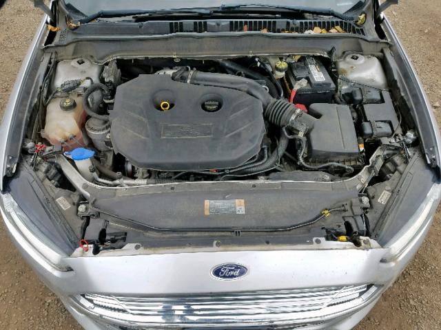 3FA6P0H95DR219654 - 2013 FORD FUSION SE GRAY photo 7