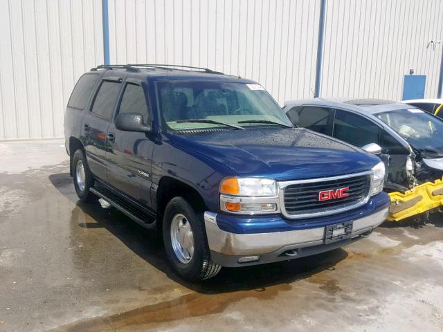 1GKEC13Z42R220693 - 2002 GMC YUKON BLUE photo 1