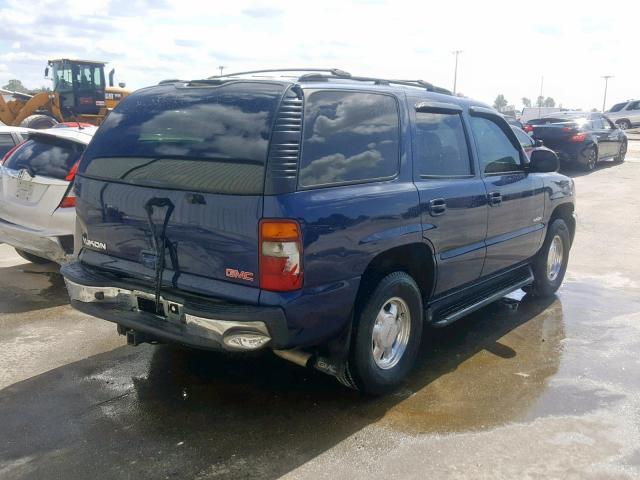 1GKEC13Z42R220693 - 2002 GMC YUKON BLUE photo 4