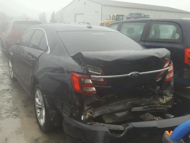 1FAHP2E89DG176072 - 2013 FORD TAURUS SEL BLACK photo 3