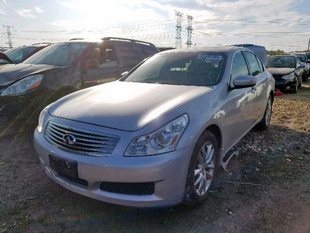 JNKCV61F49M351079 - 2009 INFINITI G37 SILVER photo 2